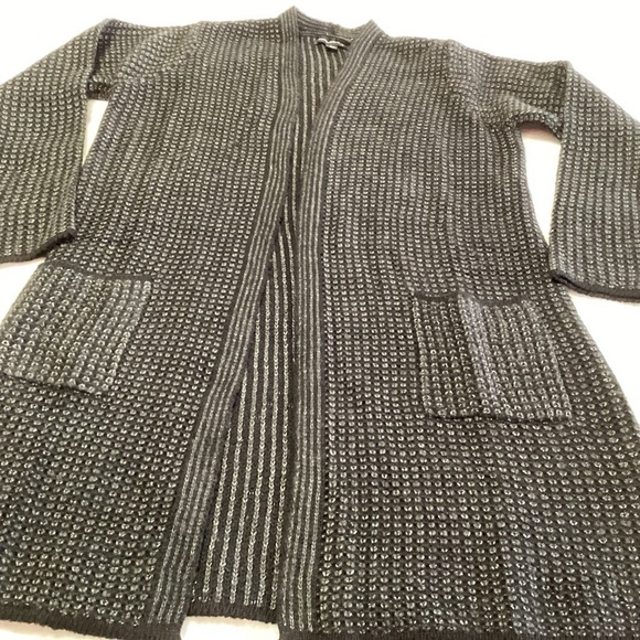 Stitch Fix Fortune+Ivy Dark Gray Longline Knit Cardigan L - Picture 1 of 9